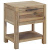 Stella Homewares Nightstand with Drawer 40x30x48 cm Solid Acacia Wood
