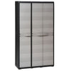Stella Homewares Garden Storage Cabinet with 4 Shelves Black and Grey