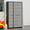 Stella Homewares Garden Storage Cabinet with 4 Shelves Black and Grey