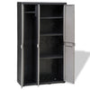 Stella Homewares Garden Storage Cabinet with 4 Shelves Black and Grey