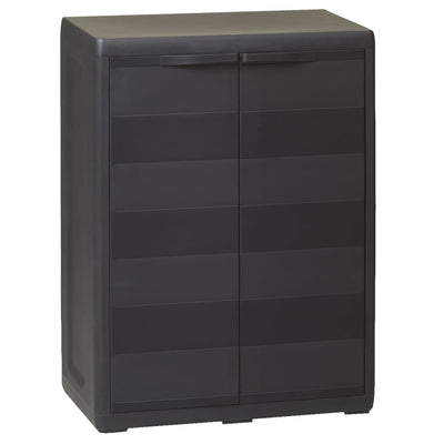 Stella Homewares Garden Storage Cabinet with 1 Shelf Black
