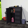 Stella Homewares Garden Storage Cabinet with 1 Shelf Black