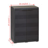 Stella Homewares Garden Storage Cabinet with 1 Shelf Black