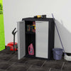 Stella Homewares Garden Storage Cabinet with 1 Shelf Black and Grey