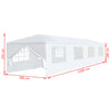 Stella Homewares Garden Marquee 3x12 m White