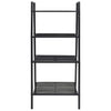 Stella Homewares Ladder Bookcase 4 Tiers Metal Black
