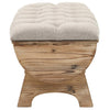 Stella Homewares Storage Bench 103x51x44 cm Solid Wood and Fabric
