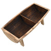Stella Homewares Storage Bench 103x51x44 cm Solid Wood and Fabric