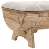 Stella Homewares Storage Bench 103x51x44 cm Solid Wood and Fabric