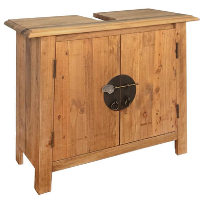 Stella Homewares Bathroom Vanity Cabinet Solid Pinewood 70x32x63 cm