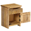 Stella Homewares Bedside Table Solid Mango Wood 40x30x50 cm