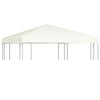 Stella Homewares Gazebo Top Cover 310 g/m² 3x3 m Cream White