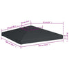 Stella Homewares Gazebo Top Cover 310 g/m² 3x3 m Grey