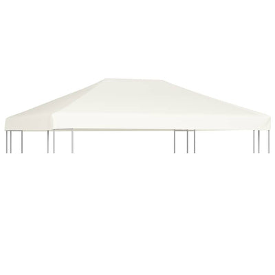 Stella Homewares Gazebo Top Cover 310 g/m² 4x3 m Cream White