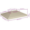 Stella Homewares Gazebo Top Cover 310 g/m² 4x3 m Beige