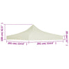 Stella Homewares Party Tent Roof 3x3 m Cream