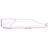 Stella Homewares Party Tent Roof 3x6 m Blue