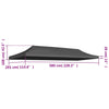 Stella Homewares Party Tent Roof 3x6 m Anthracite