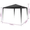 Stella Homewares Party Tent 3x3 m PE Anthracite