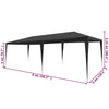Stella Homewares Party Tent 3x6 m PE Anthracite