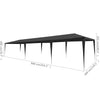 Stella Homewares Party Tent 3x9 m PE Anthracite