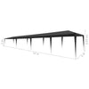 Stella Homewares Party Tent 3x12 m PE Anthracite