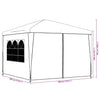 Stella Homewares Party Tent 3x3 m White
