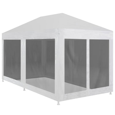 Stella Homewares Party Tent with 6 Mesh Sidewalls 6x3 m