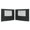 Stella Homewares Party Tent Sidewall 2 pcs with Window PE Anthracite
