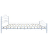 Stella Homewares Bed Frame without Mattress White Metal 137x187 cm Double