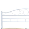 Stella Homewares Bed Frame without Mattress White Metal 137x187 cm Double