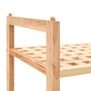 Stella Homewares Shoe Rack Solid Walnut Wood 69x26x40 cm