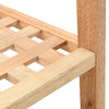 Stella Homewares Shoe Rack Solid Walnut Wood 69x26x40 cm