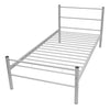 Stella Homewares Bed Frame without Mattress Grey Metal King Single Size