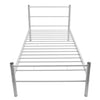 Stella Homewares Bed Frame without Mattress Grey Metal King Single Size