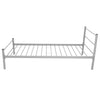 Stella Homewares Bed Frame without Mattress Grey Metal King Single Size
