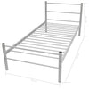 Stella Homewares Bed Frame without Mattress Grey Metal King Single Size