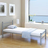 Stella Homewares Bed Frame without Mattress Grey Metal King Single Size