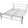 Stella Homewares Bed Frame without Mattress Grey Metal Double Size