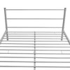Stella Homewares Bed Frame without Mattress Grey Metal Double Size