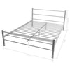 Stella Homewares Bed Frame without Mattress Grey Metal Double Size