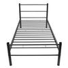 Stella Homewares Bed Frame without Mattress Black Metal King Single Size