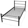 Stella Homewares Bed Frame without Mattress Black Metal King Single Size