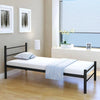 Stella Homewares Bed Frame without Mattress Black Metal King Single Size