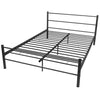 Stella Homewares Bed Frame without Mattress Black Metal Double Size