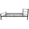 Stella Homewares Bed Frame without Mattress Black Metal Double Size