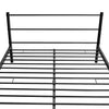 Stella Homewares Bed Frame without Mattress Black Metal Double Size