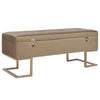 Stella Homewares Bench with Storage Compartment 105 cm Beige Velvet