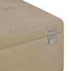 Stella Homewares Bench with Storage Compartment 105 cm Beige Velvet