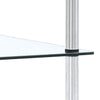 Stella Homewares 5-Tier Shelf Transparent 40x40x130 cm Tempered Glass